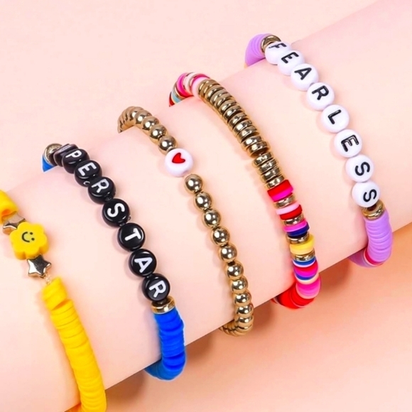 Jewelry - 5 Pcs T Swift Bracelets .Album Inspired Friendship Bracelets for Swifties